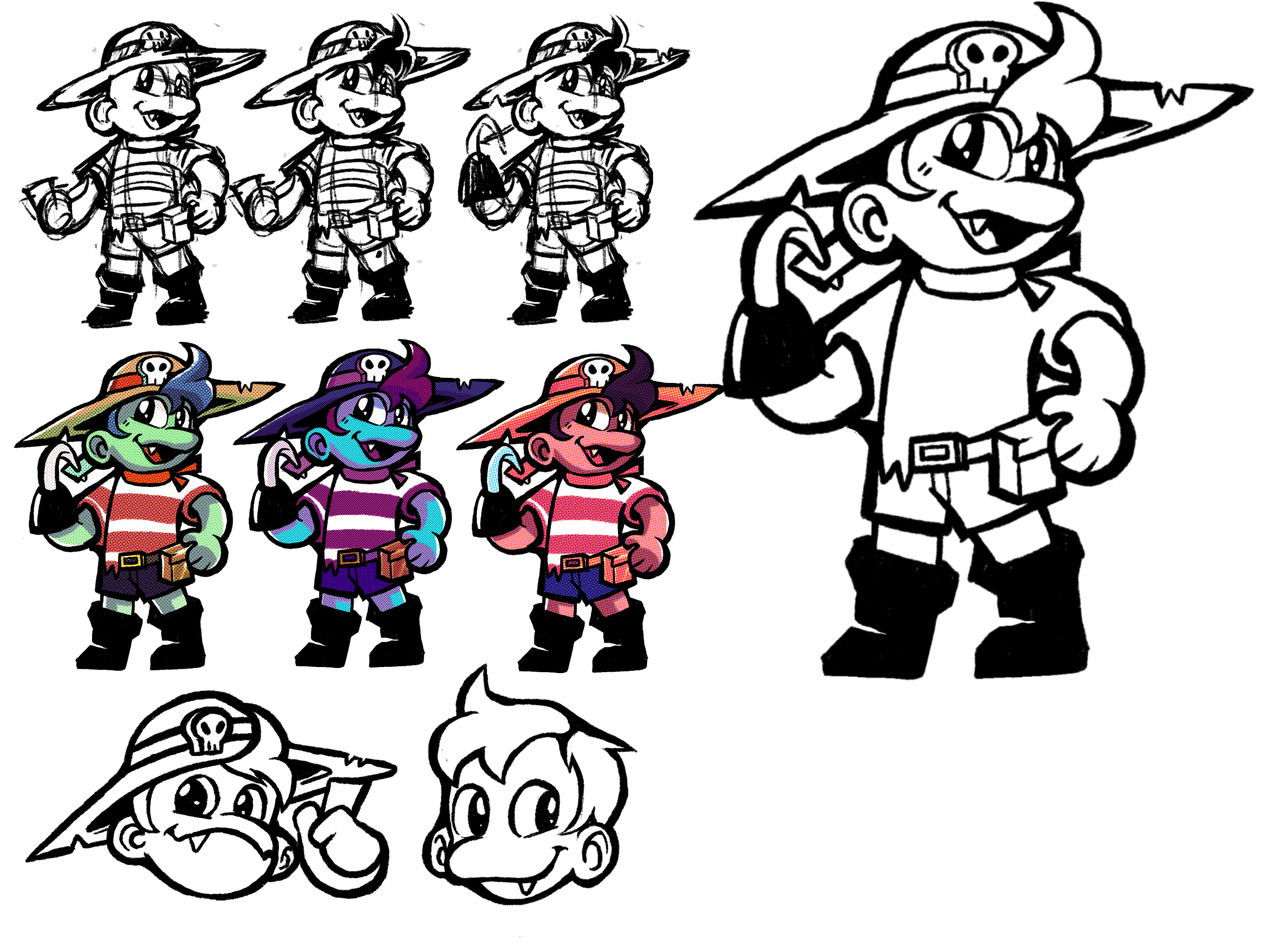 Commissioned mascot work for Mulligans (now closed) a store in America inside of Franks. 