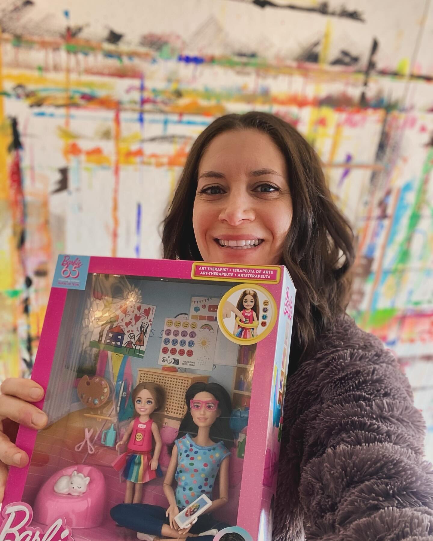 ✨ Have you Heard?!? ✨ @mattel just launched their first mental health career Barbie as an ART THERAPIST!!! 💥

There is quite a bit of talk within our profession on how they missed the design mark and how they could have made her more realistic. In p