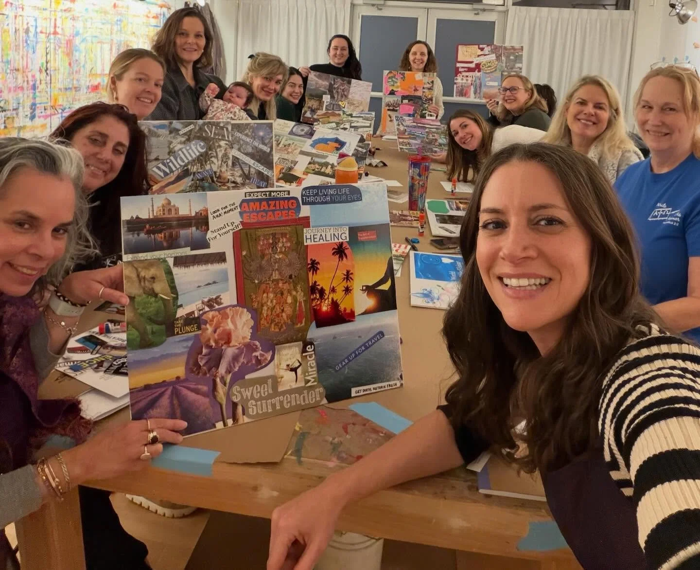 Since last year we had a baby, a book recognition, a book published and some serious space made. What we think about comes about! This stuff works. Join us in 2027. Love this workshop 🌈✨💖