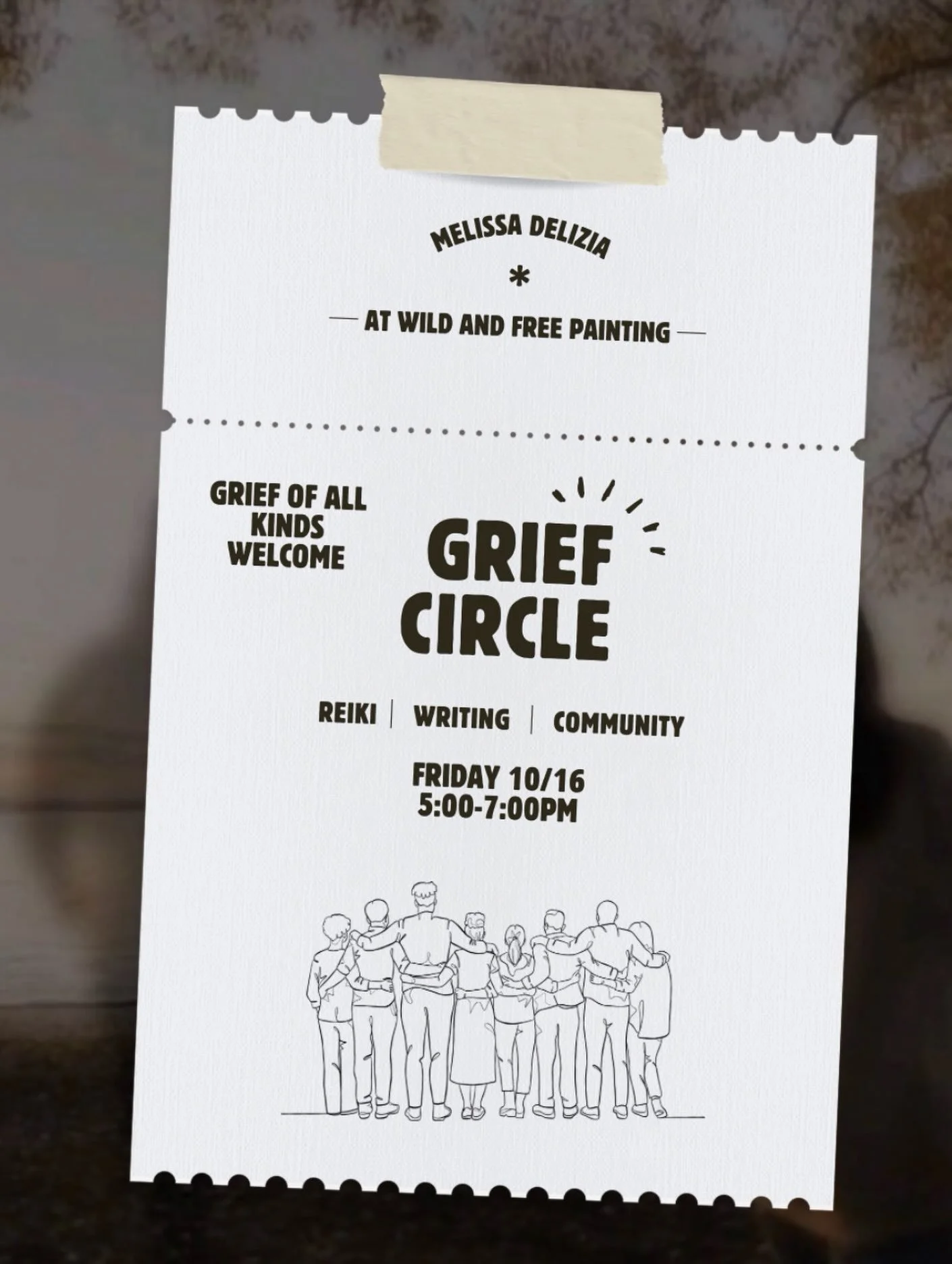 Thrilled to share our first grief circle with @drmelissadelizia. 💖

Reiki, Writing and Community. A casual grief space open to All. Come with fresh grief or old grief. Grief of any kind.

Friday, 10/16 from 5-7pm

🔗in bio to register 

#grief #comm