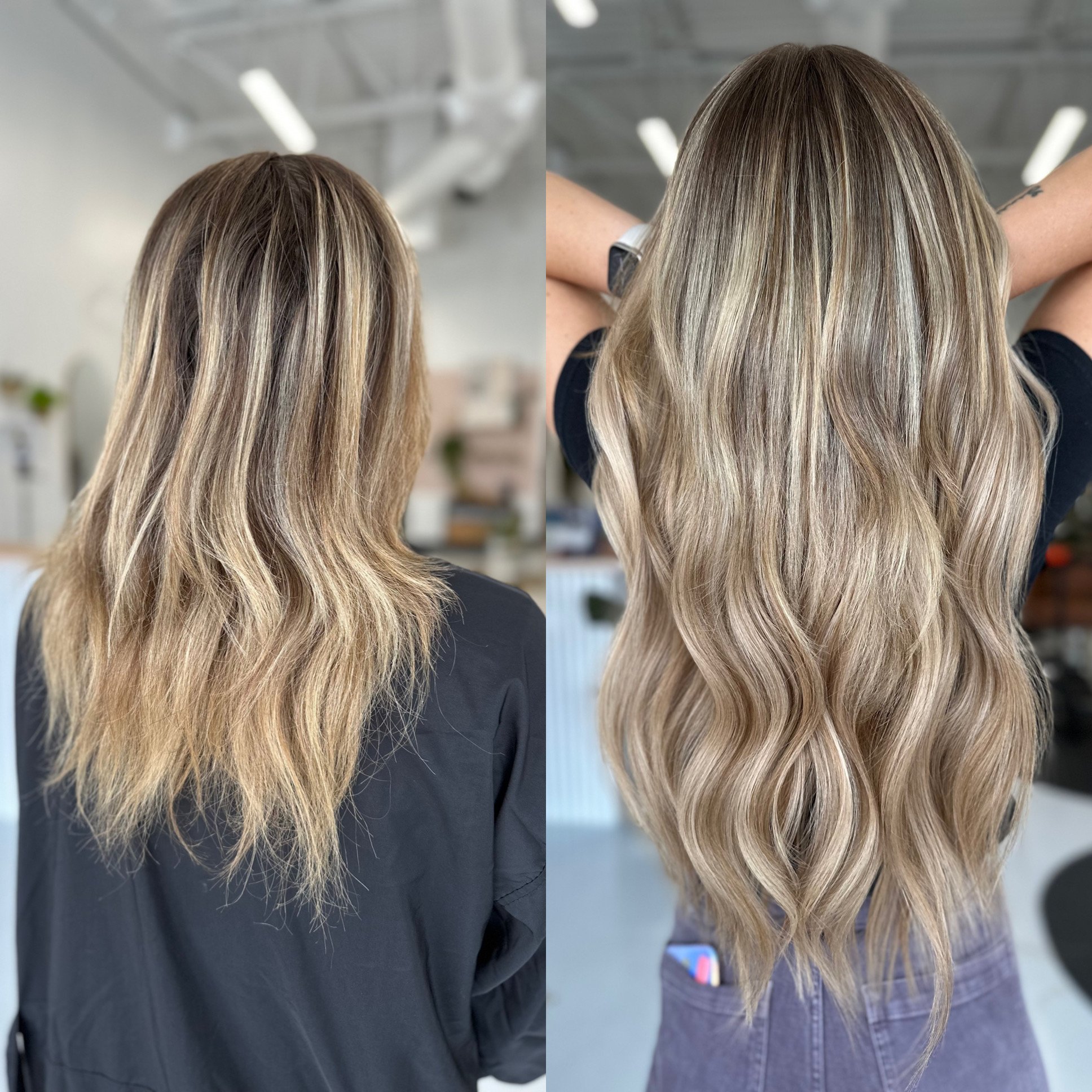 24" hand tied hair extensions