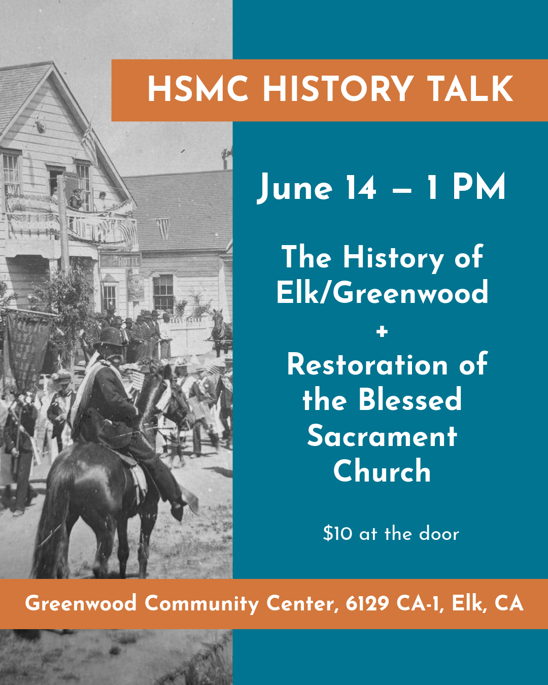 Elk History Talk Flyer