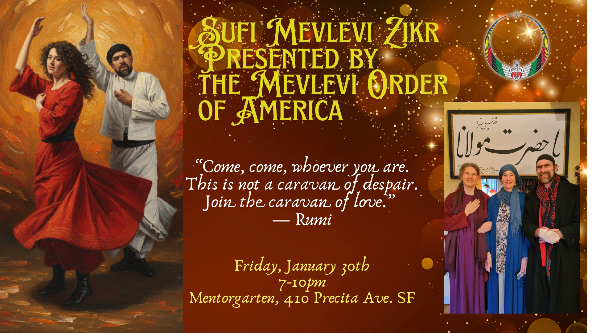 Mevlevi Zikr&nbsp;Presented by the Mevlevi Order of America