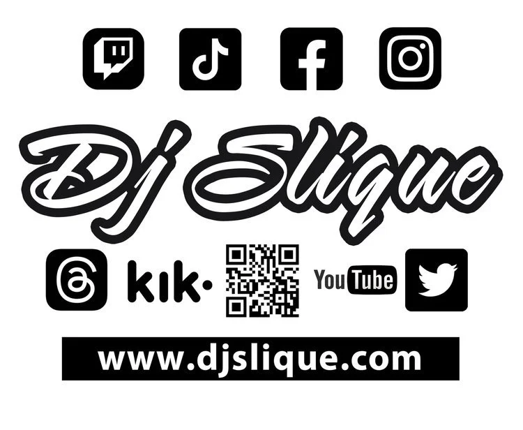 Dj Slique Logo Slicker - White