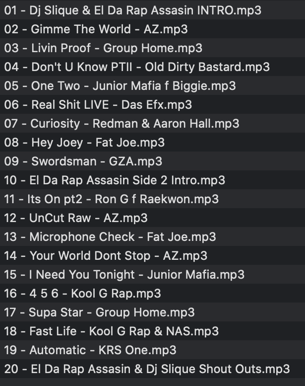 Tape #3 The Remix - Dj Slique Side (March 9, 1995)