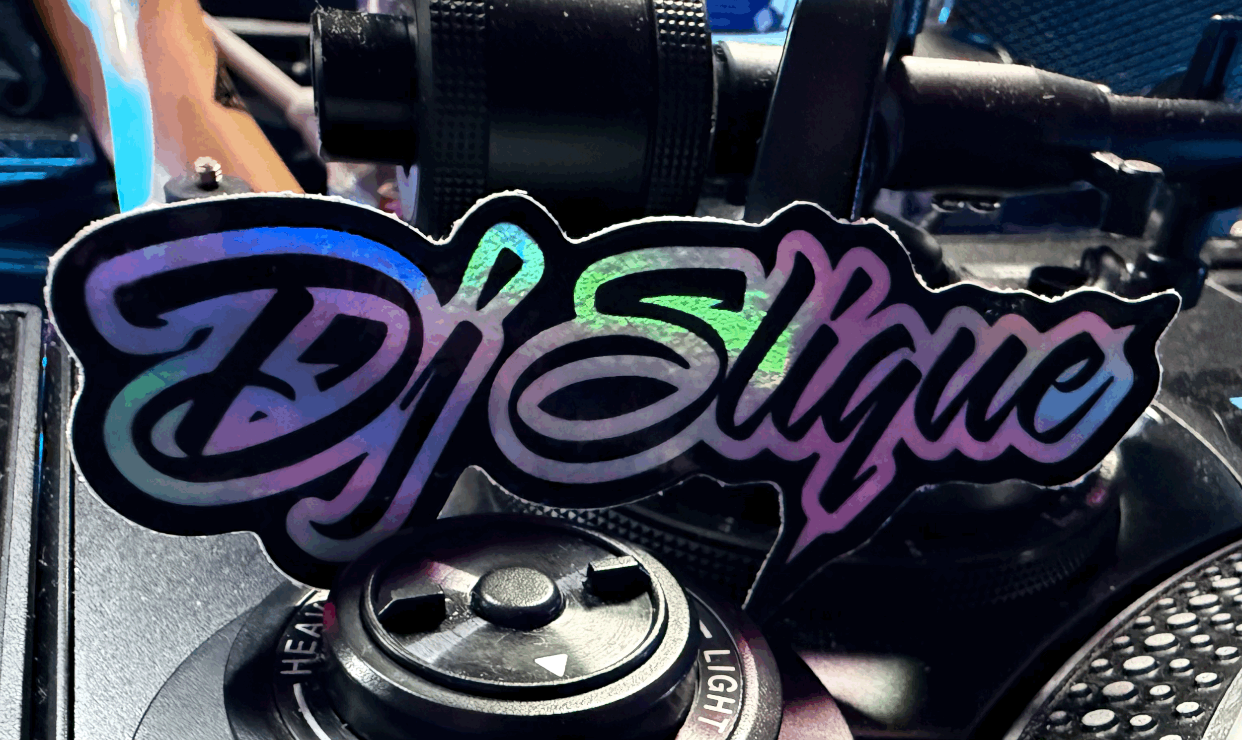 2025 Dj Slique Holographic 3" Logo