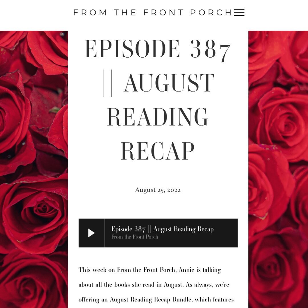 Hi all!
I had to share this because, well, it&rsquo;s not every day someone discusses your book on a podcast!! A huge thank you to @bookshelftville and Annie Jones at From The Front Porch Podcast. I sincerely appreciate the thoughtful and supportive 