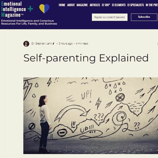 Do you ever feel like there's a little kid inside you, crying for love? Self-parenting may be for you. Check out my contribution to this month's issue of ei-magazine.com &gt; Self-parenting Explained.

#emotionalintelligence #selfreparenting #selfpar