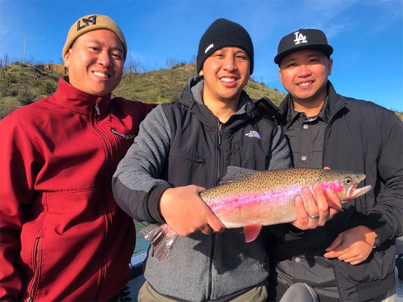 Sacramento River trout and steelhead guided fishing trip with Kirk Portocarrero