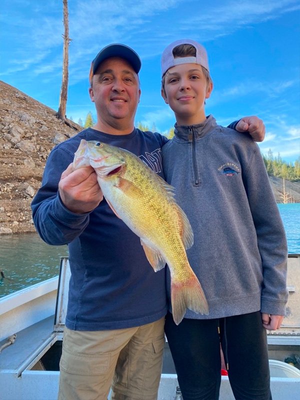 Spotted Bass on Shasta Lake