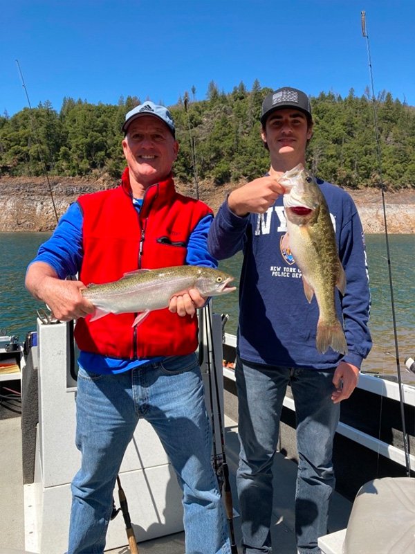 Trout and Bass on Shasta Lake