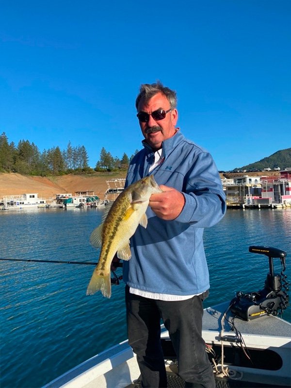 Big Spotted Bass on Shasta Lake