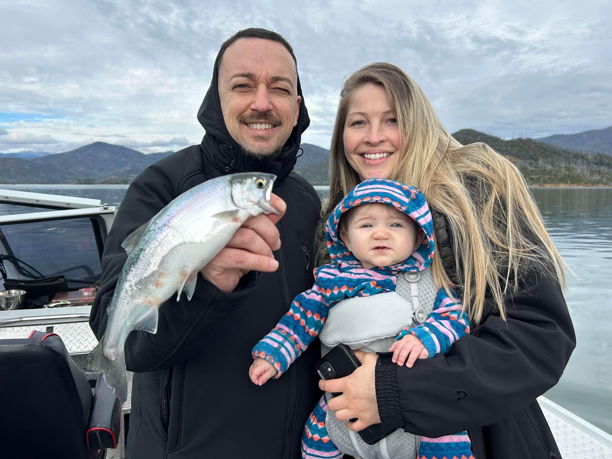 Catching Kokanee salmon on Whiskeytown  lake  yesterday trolling 10 feet down . Fish we&rsquo;re jumping everywhere and they were 13 to 14 inch average . Orange Pink and Green seemed to be the best colors . I will be fishing there daily if anyone wan