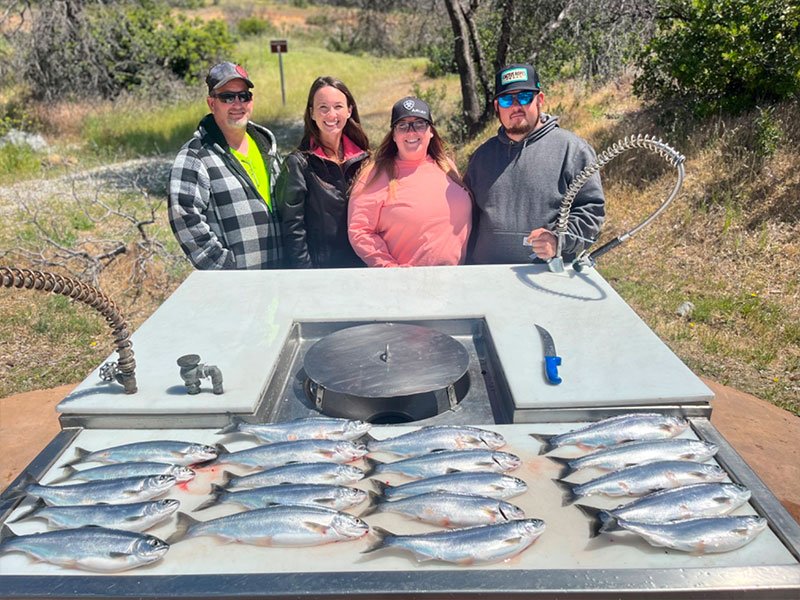 Kokanee salmon fishing on Whiskeytown Lake