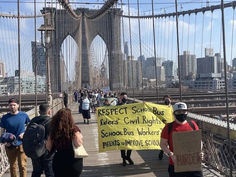 March over the Brooklyn Bridge