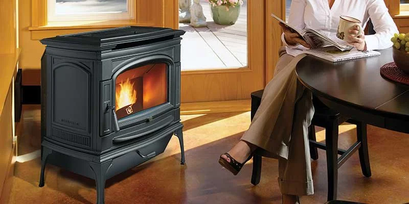 Pellet fireplace in Redding, CA home installed by The Fire Place