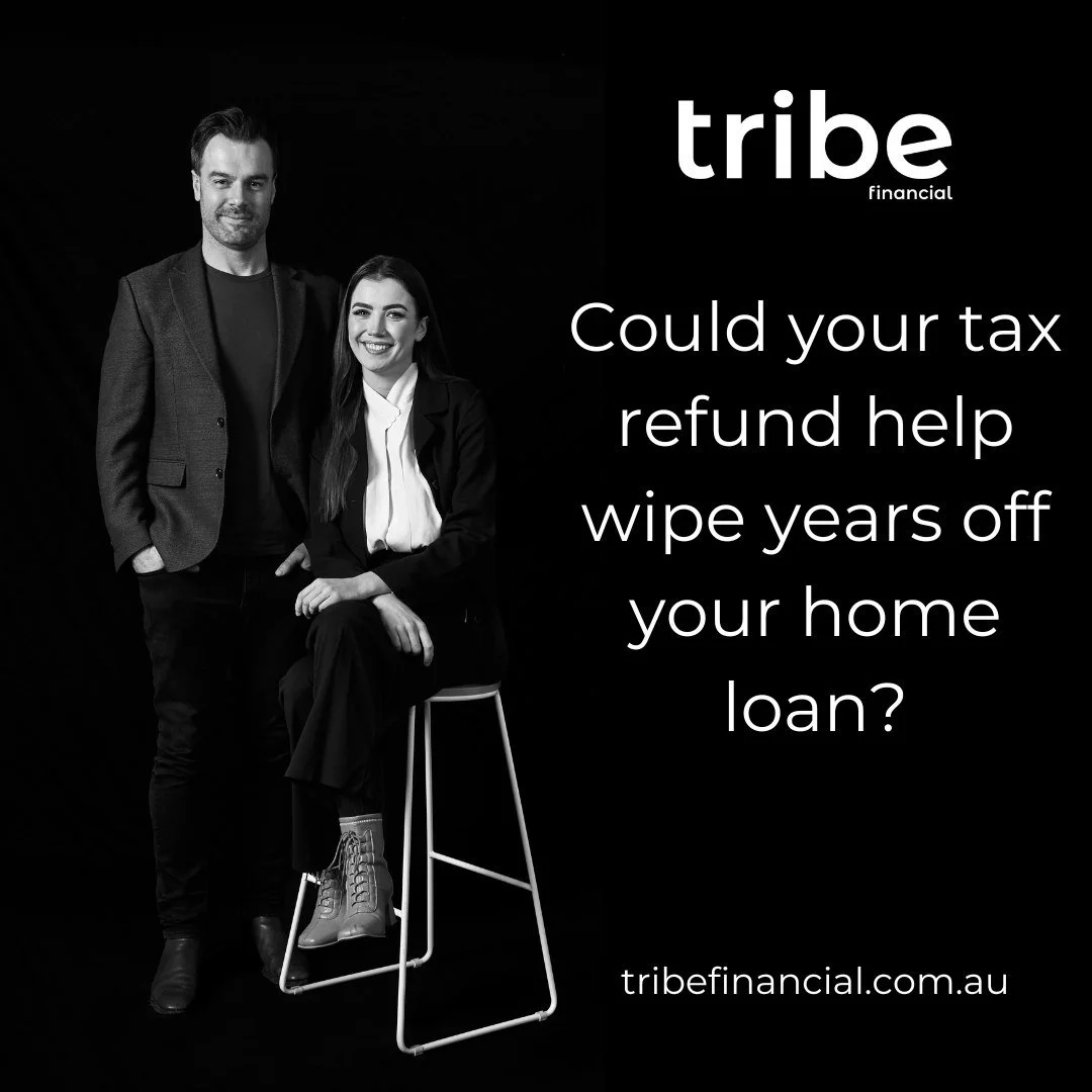 🏡 Could your tax refund help wipe years off your home loan? 🏡⁣
⁣
The average tax-agent prepared tax refund is $3,550, according to H&amp;R Block. ⁣
⁣
Those extra funds could potentially help you pay off your mortgage sooner.⁣
⁣
That&rsquo;s because