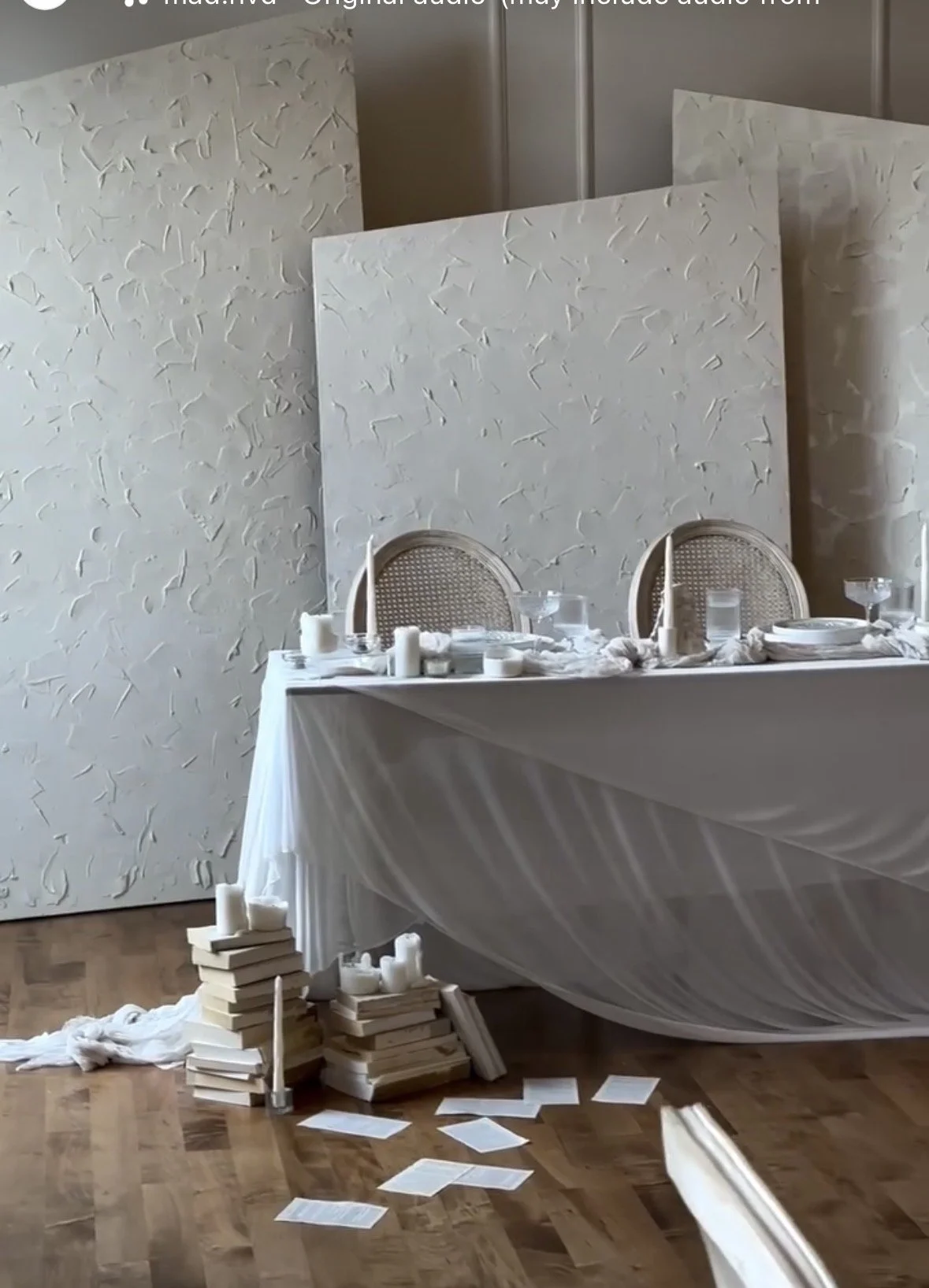 Textured 3 piece backdrop