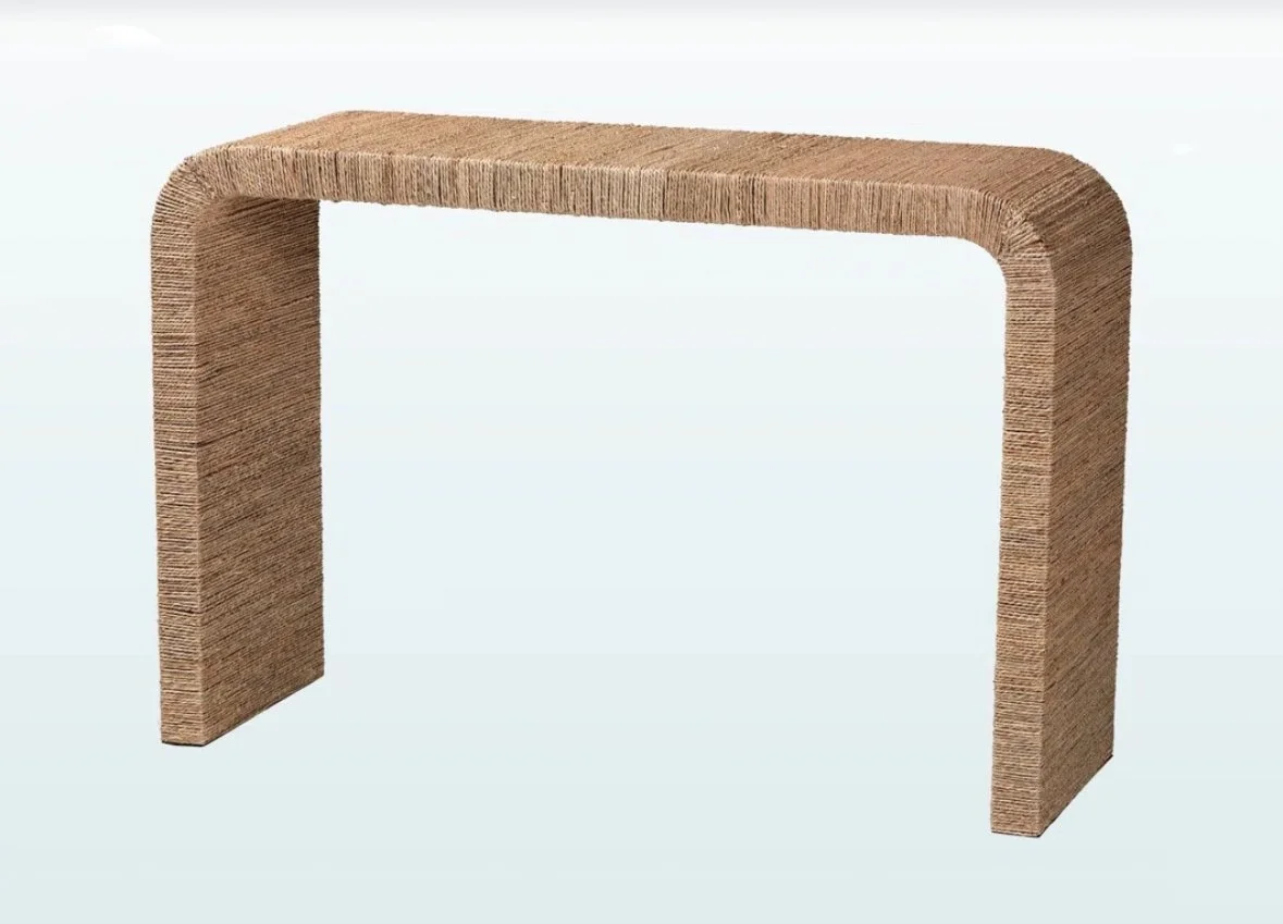 Seagrass console table- NEW