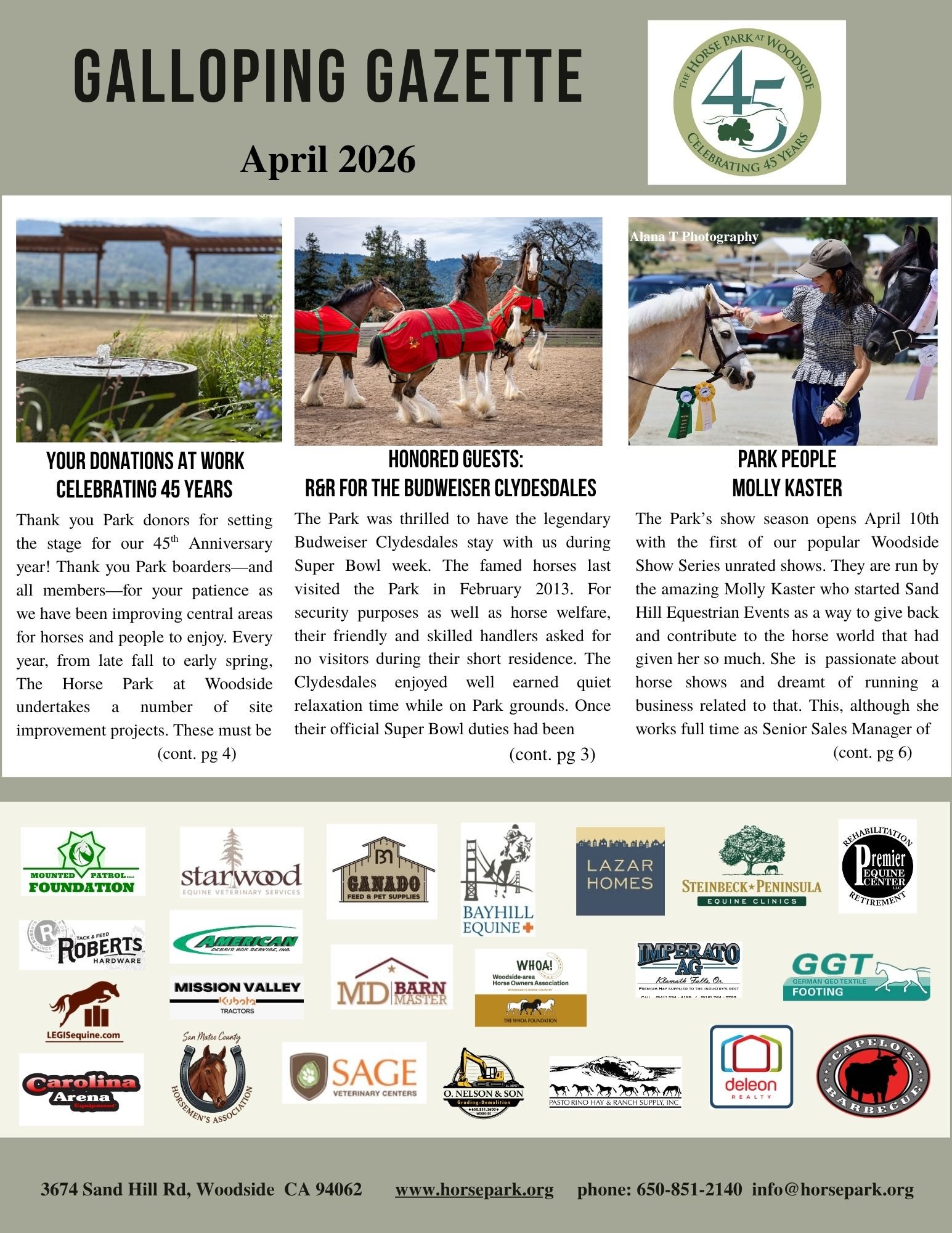 Galloping Gazette April 2026