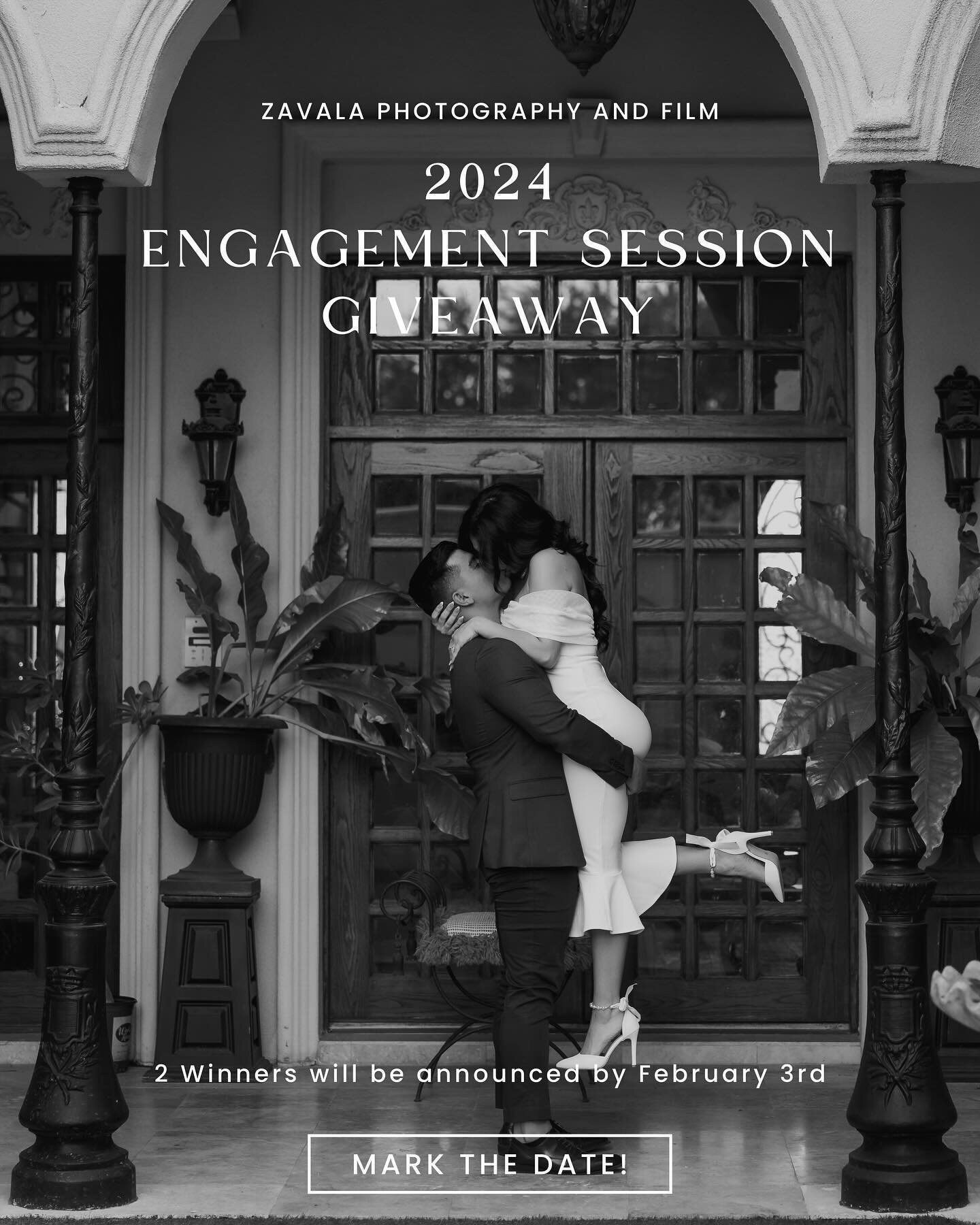 GIVEAWAY TIME! 📸

With the year just starting, we know those of you getting married this year might be in need of some engagement photos for your &ldquo;save the dates&rdquo; or invitations! 💍

To enter all you have to do is fill out our entry form