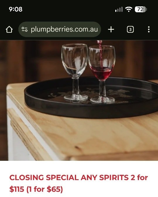 Hello and goodbye. We are still offering our spirits for sale through to the end of January. Order using the form on our website. Free pick up or postage $10 per 1-2 bottles.

We are not offering tastings again.

Cheers,
Olivia and Aaron