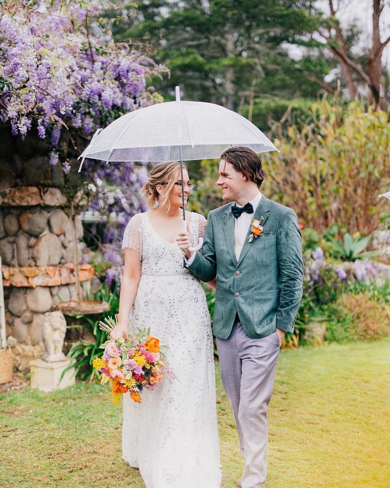 WISTERIA [HANDS LIKE HOUSES]
⠀⠀⠀⠀⠀⠀⠀⠀⠀
Steph, Mark and a POP of colour.
Forever favs, one year on. 
⠀⠀⠀⠀⠀⠀⠀⠀⠀
Photo: @brookeartestudio 
Glam: @makeupbybonnielee 
Venue: @tanilbahouse 
Dress: @elizabethrosecouture 
Blooms: @studiotallou 
Tunes: @stevi