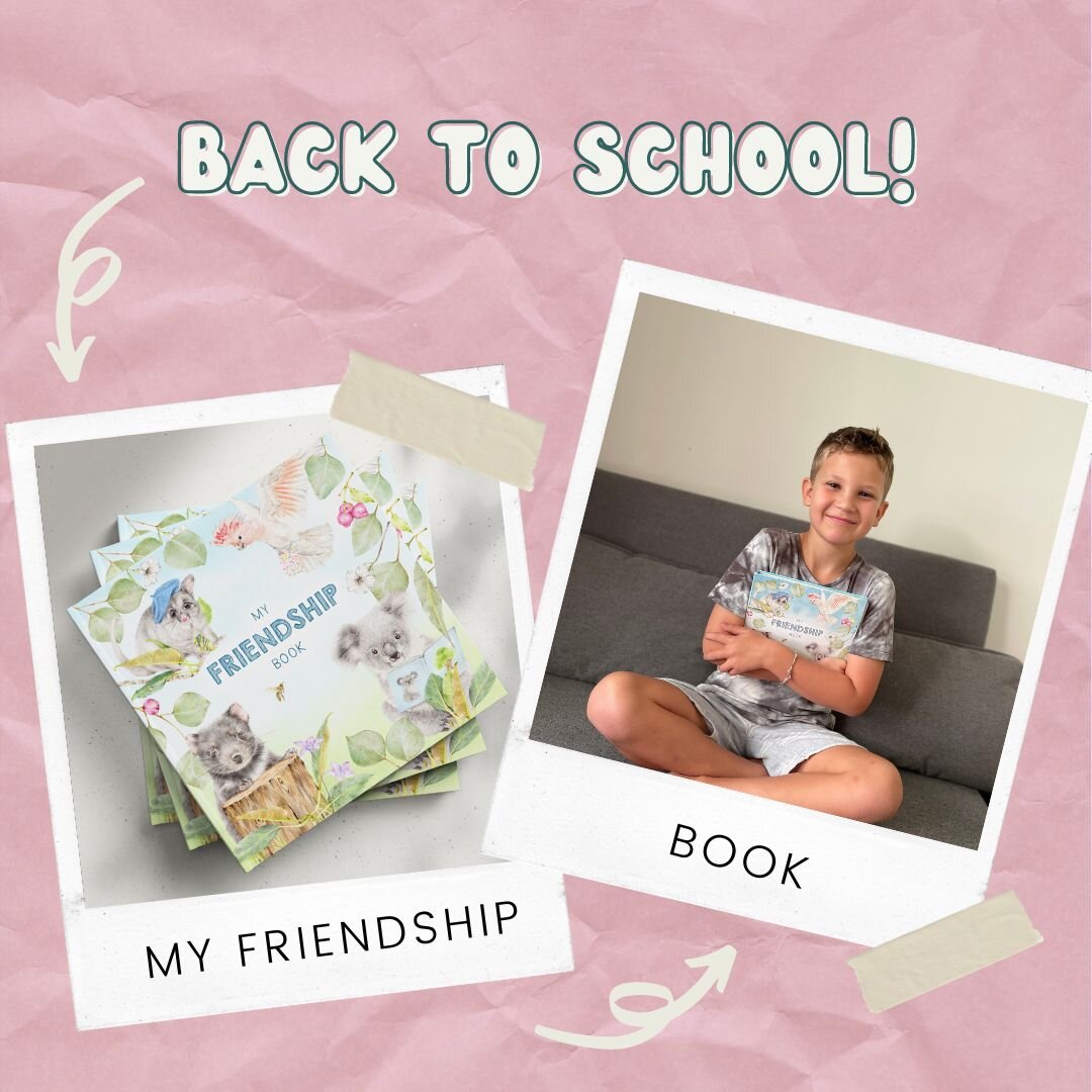 Is there someone in your life starting primary school next year or going back to school? A friendship book is the perfect gift for the beginning of a new school year. By giving their friendship book to all of their classmates (old &amp; new), a child