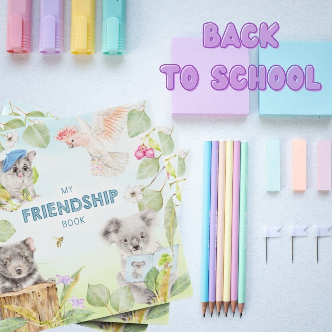 Is there someone in your life starting primary school this or next week or going back to school? A friendship book is the perfect gift for the beginning of a new school year. By giving their friendship book to all of their classmates (old &amp; new),