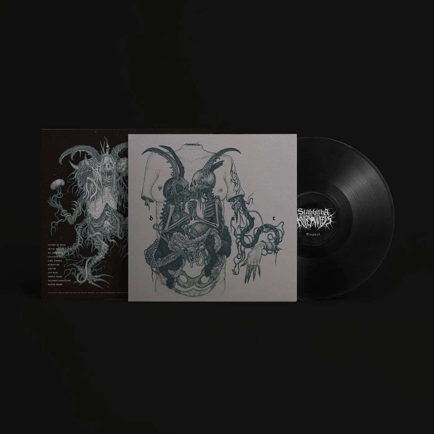 Stabbitha and the Knifey Wifeys - Album 'Disgust' - Black Colourway - OUT NOW!