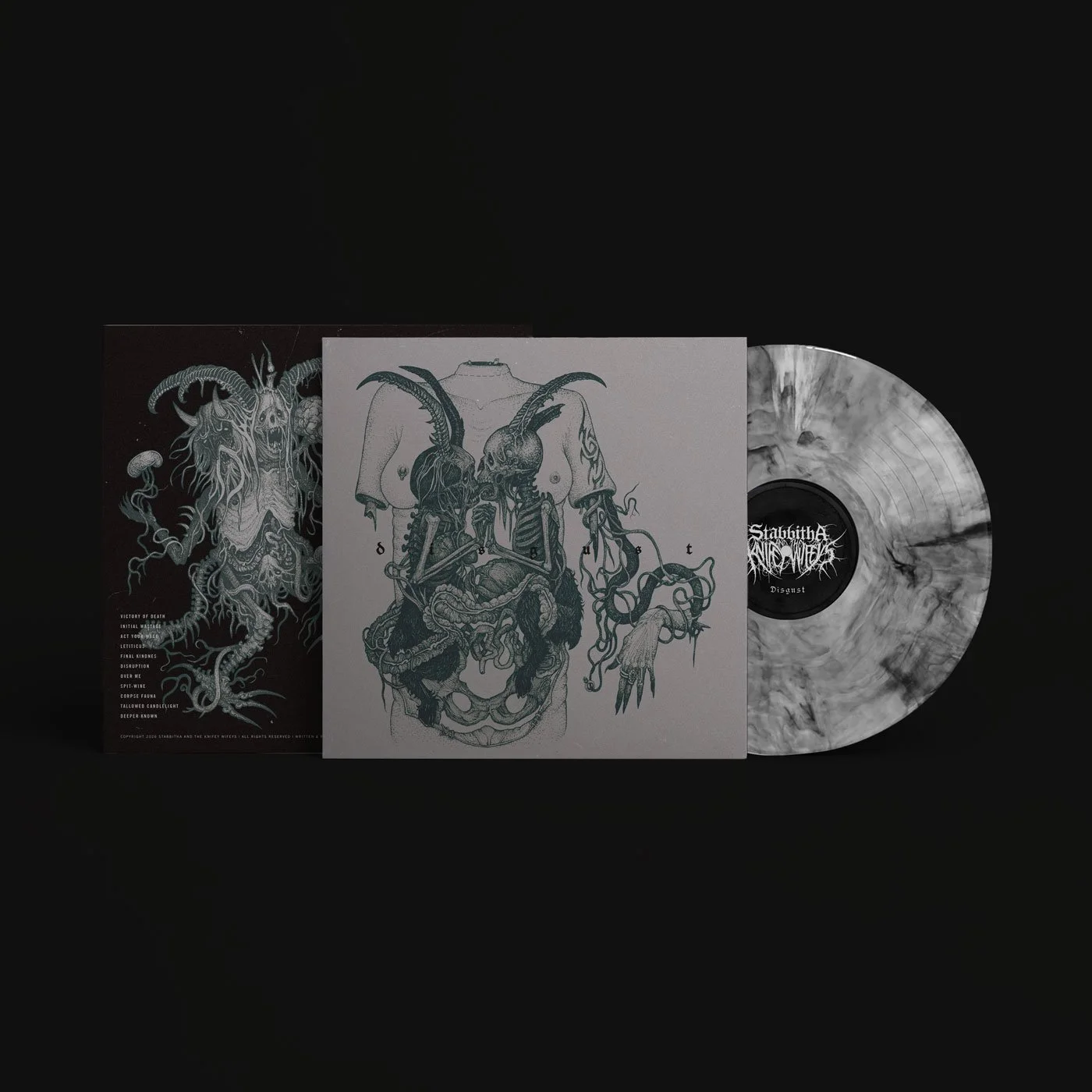 Stabbitha and the Knifey Wifeys - Album 'Disgust' - Marbled Colourway - OUT NOW!