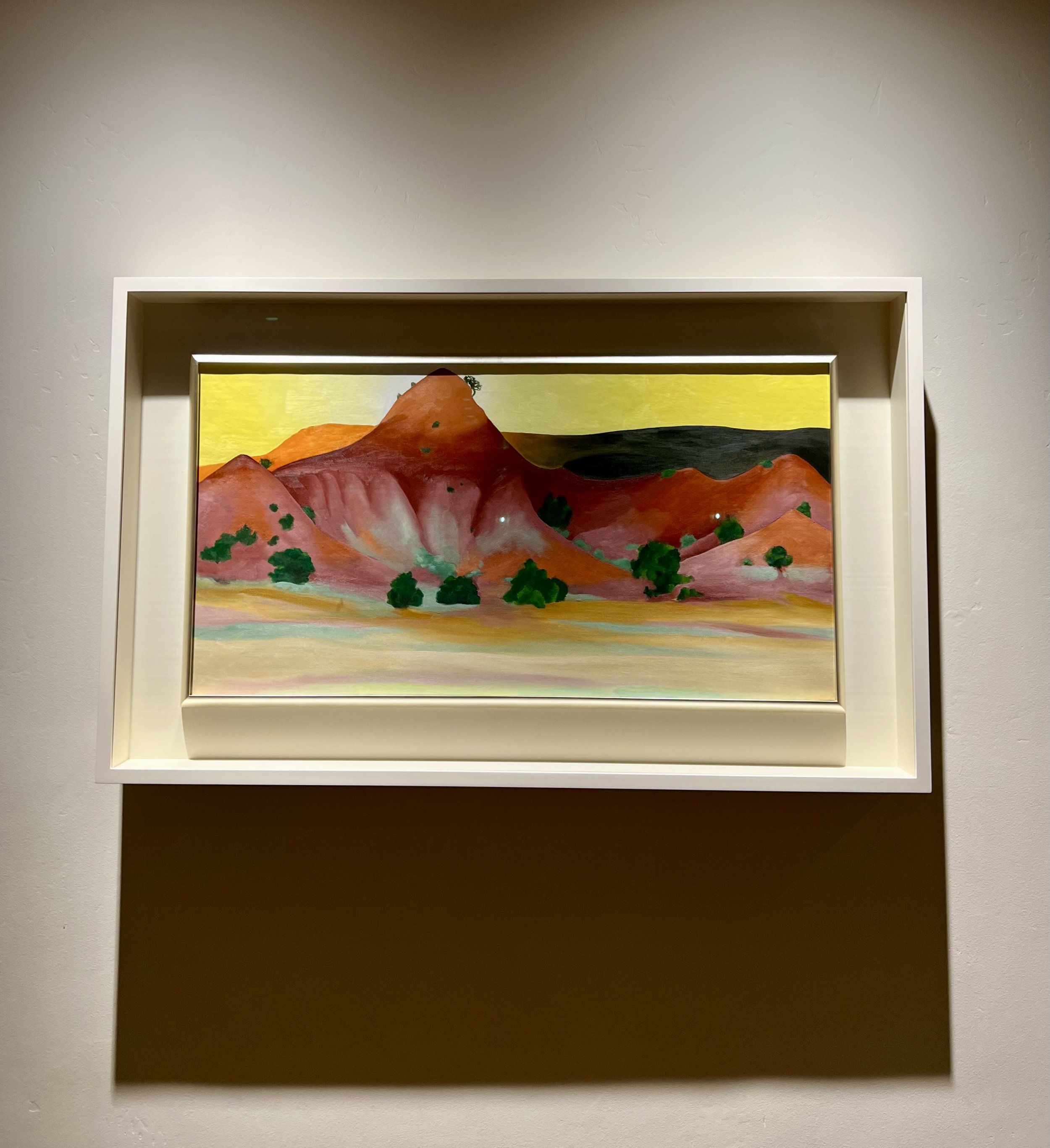Georgia O'Keeffe (1887-1986), Hills and Mesa to the West, oil on canvas, 9 x 36 in. (48.3 x 91.4 cm.), Painted in 1945.