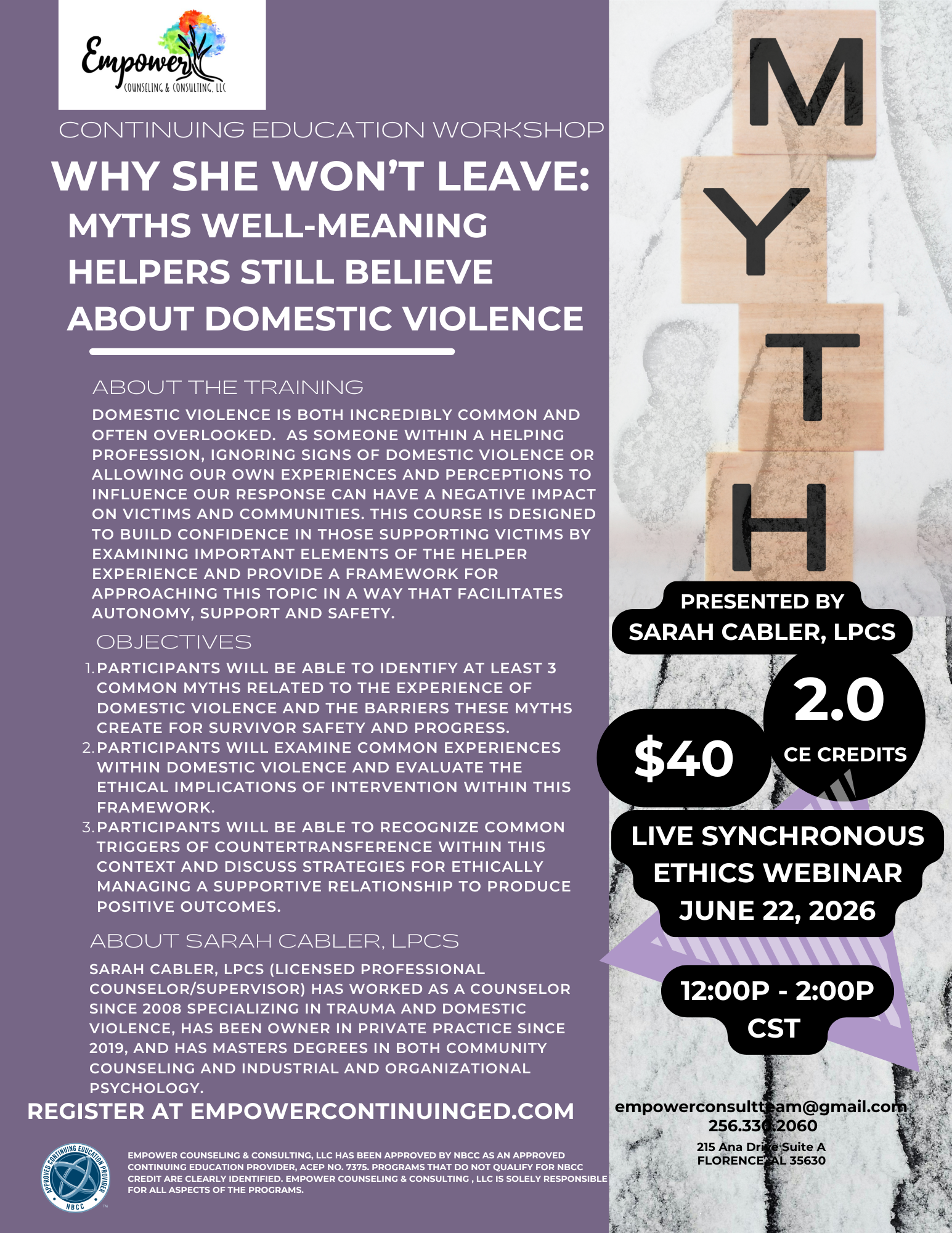 Why She Wont Leave june 22, 2026 flyer.png