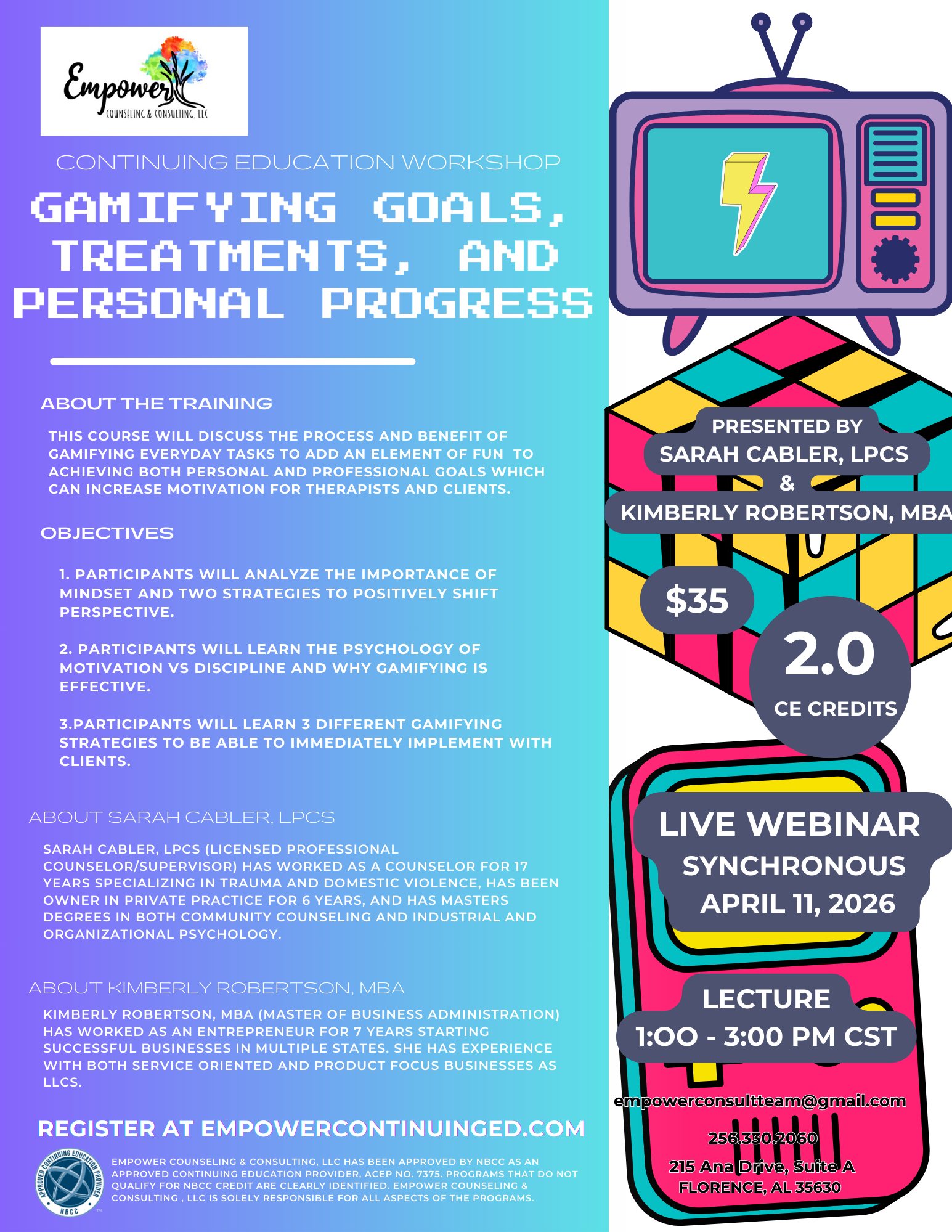 Gamifying Goals, Treatments, and Personal Progress April 11, 2026 Flyer.png