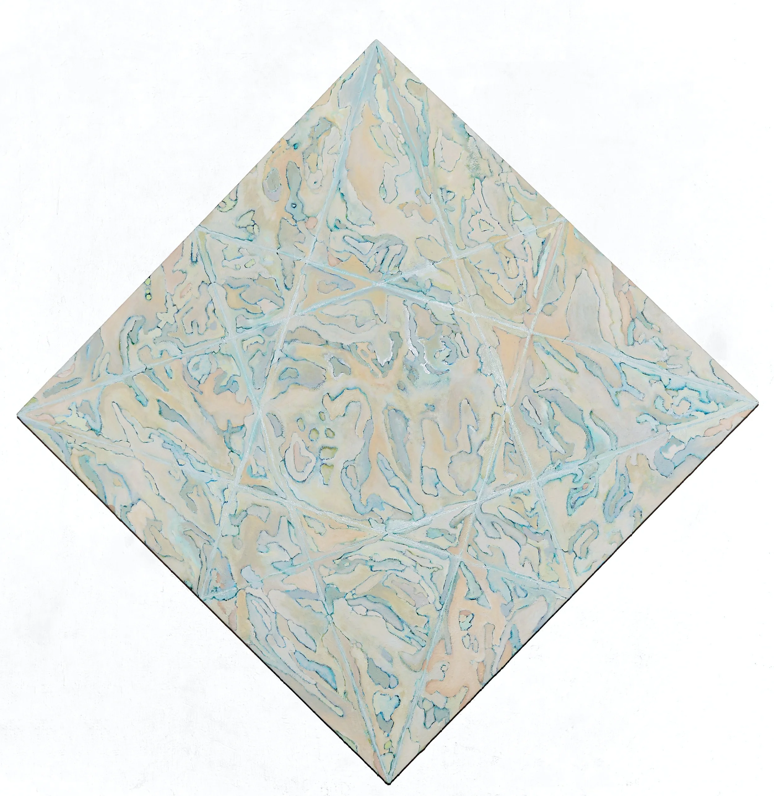 'The Star'
61.25" x 61.25" x 2.5" 
Oil, Acrylic, Plaster, Diatomaceous Earth on Cheesecloth and Canvas 
2026