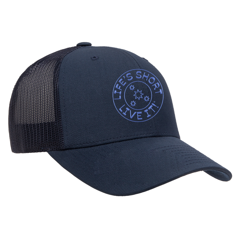 Stars Trucker Hat — Life's Short - Live It!