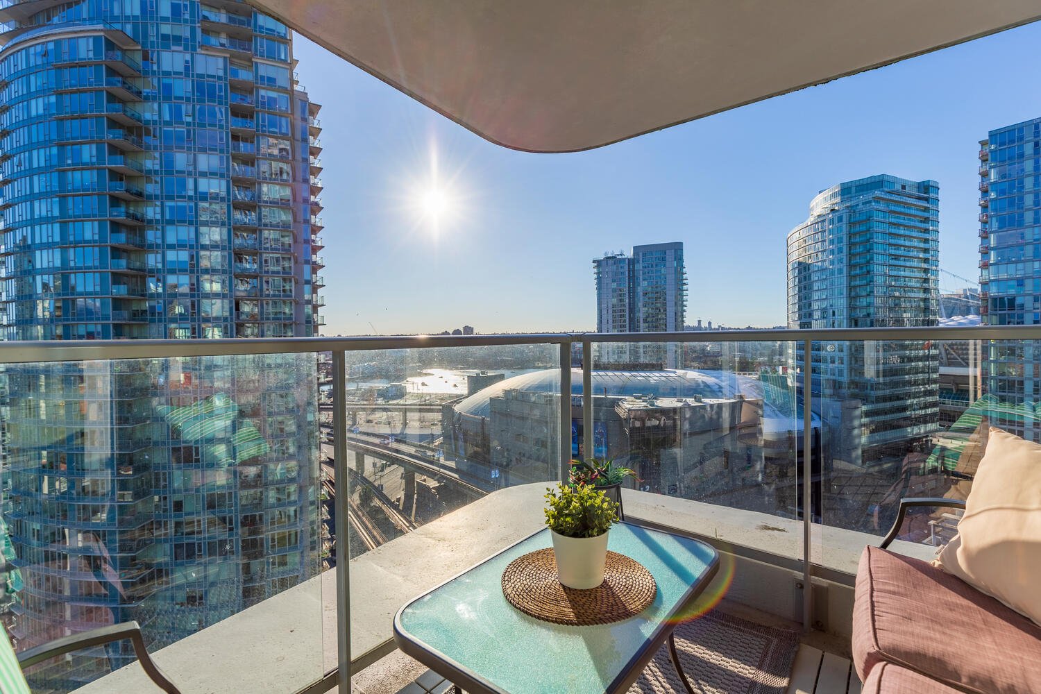 Vancouver condo view of the city
