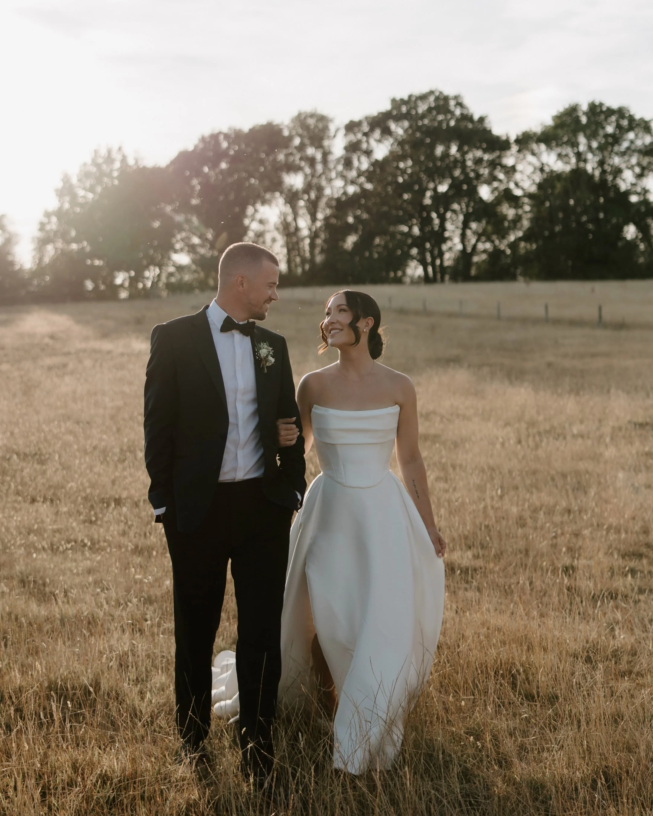 Mr &amp; Mrs Steel🤍
An absolutely stunning day at @silchesterfarm celebrating this incredible couple. Just a truly beautiful and relaxed day 🤍

Photography @nadinelorettaphotography 
Venue @silchesterfarm 
Dress @annabridal 
Make up the best of the