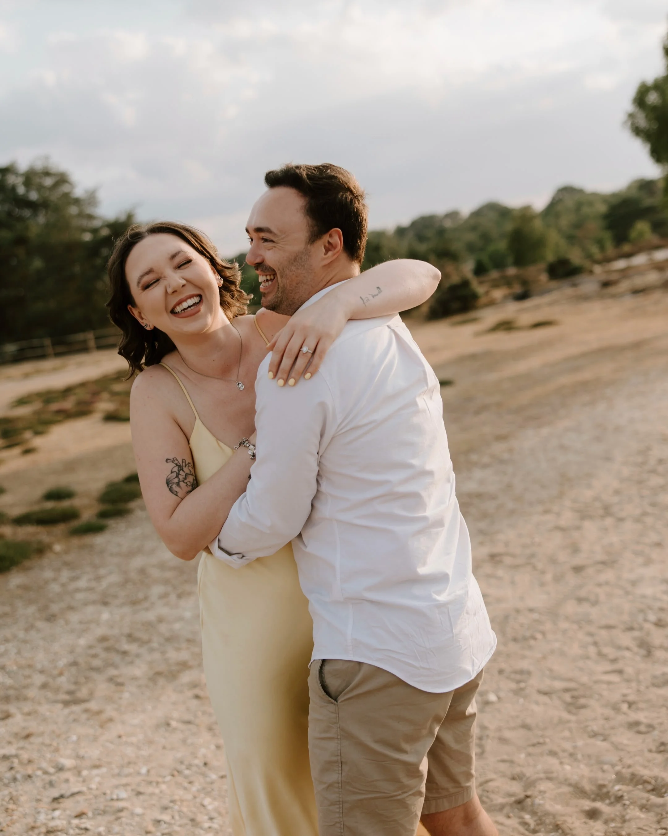 A little moment for this gorgeous pair who didn&rsquo;t stop laughing the entire way through their session. Honestly one of the funniest, sweetest shoots I&rsquo;ve ever done I cannot wait to capture your day next year 💛 

#preweddingsession #engage