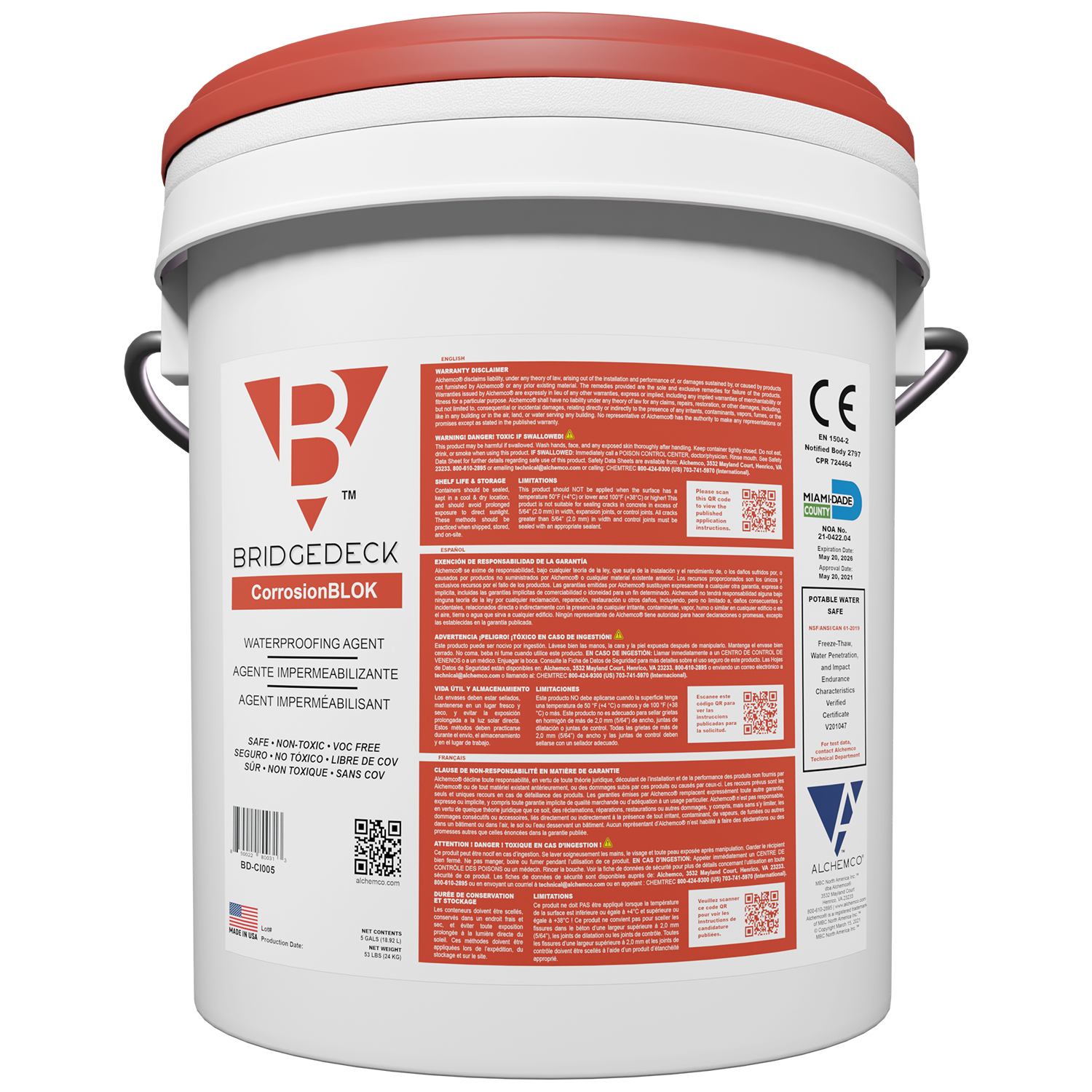 Pail of BridgeDECKCorrosionBLOK