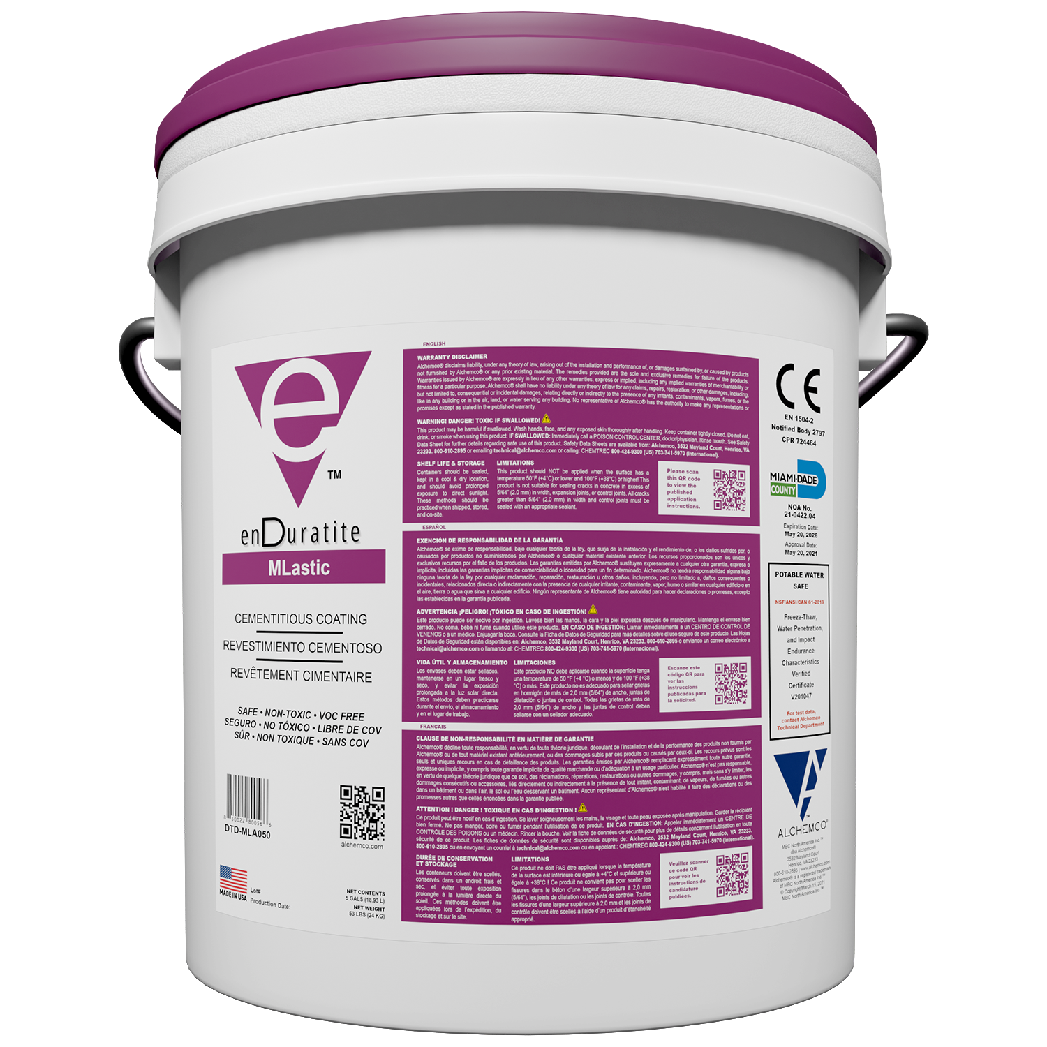 enDuratite MLastic Pail