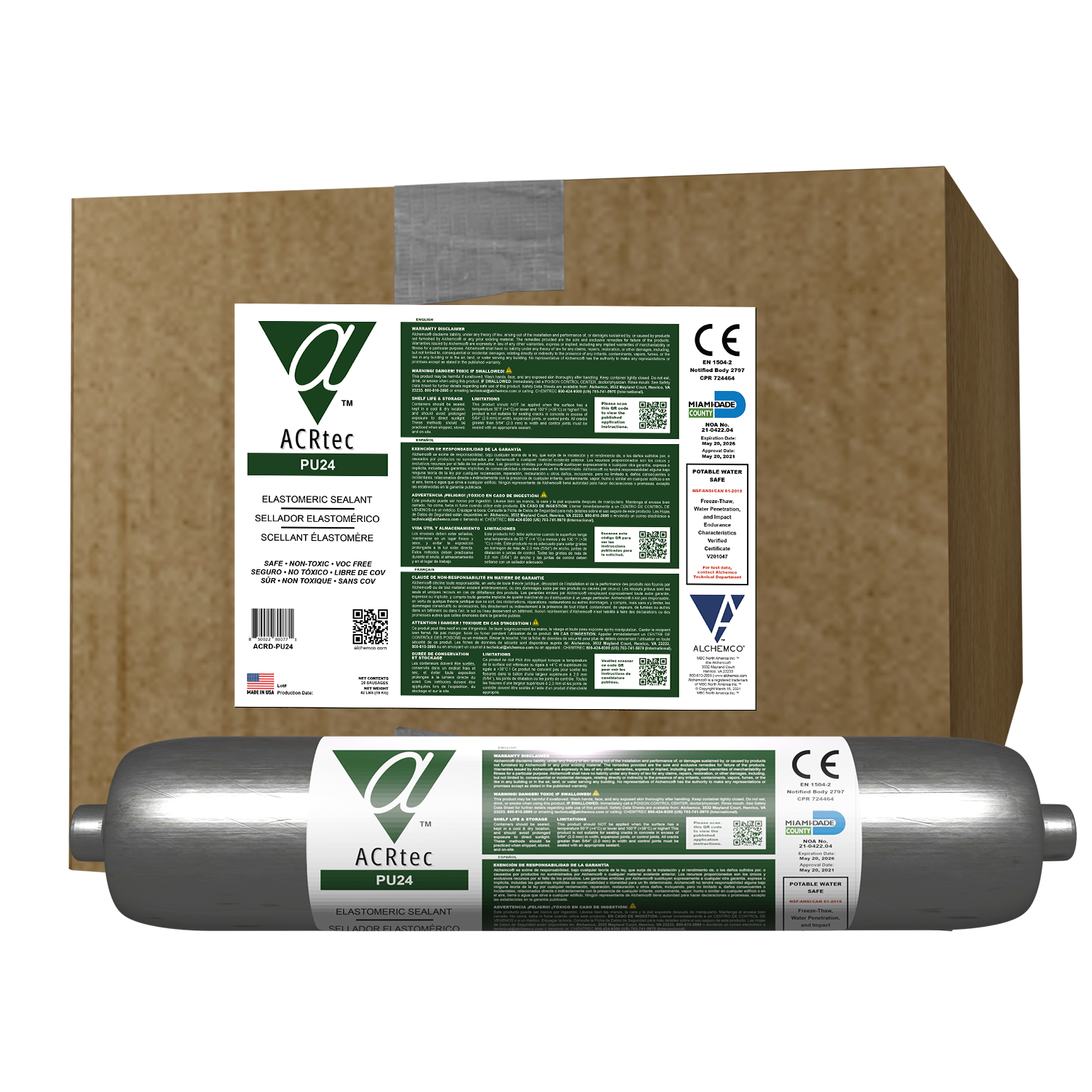 ACRtec (Alchemco Clean & Repair) PU24 Elastomeric Sealant