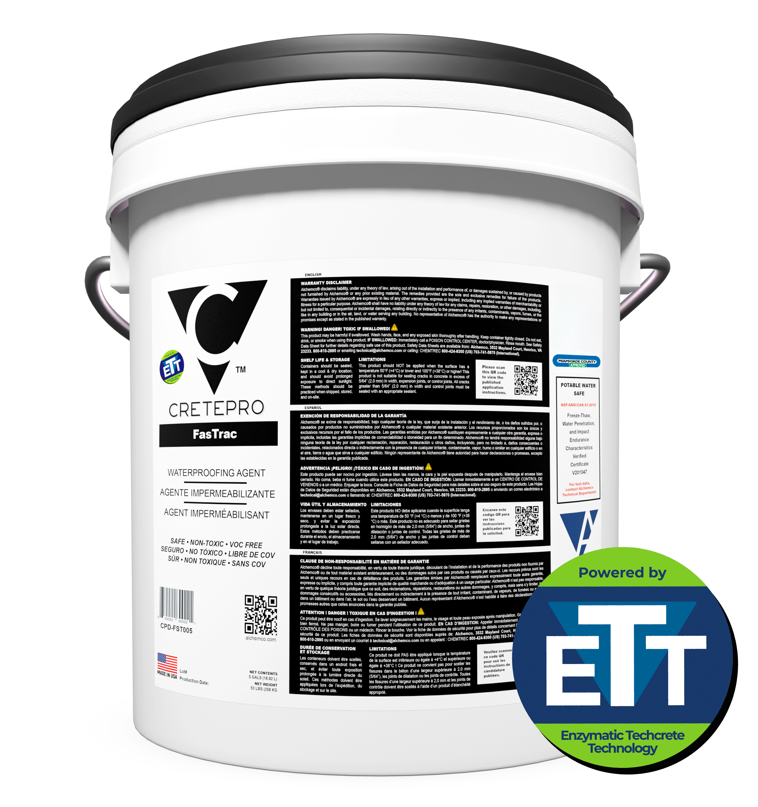 CretePRO™ FasTrac Pail