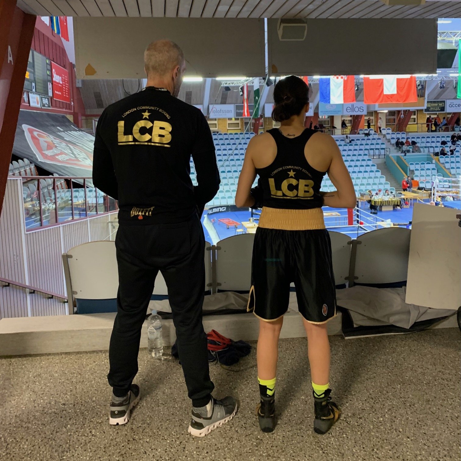 Coach "Lodgie" and Ali Richards repping LCB in Sweden