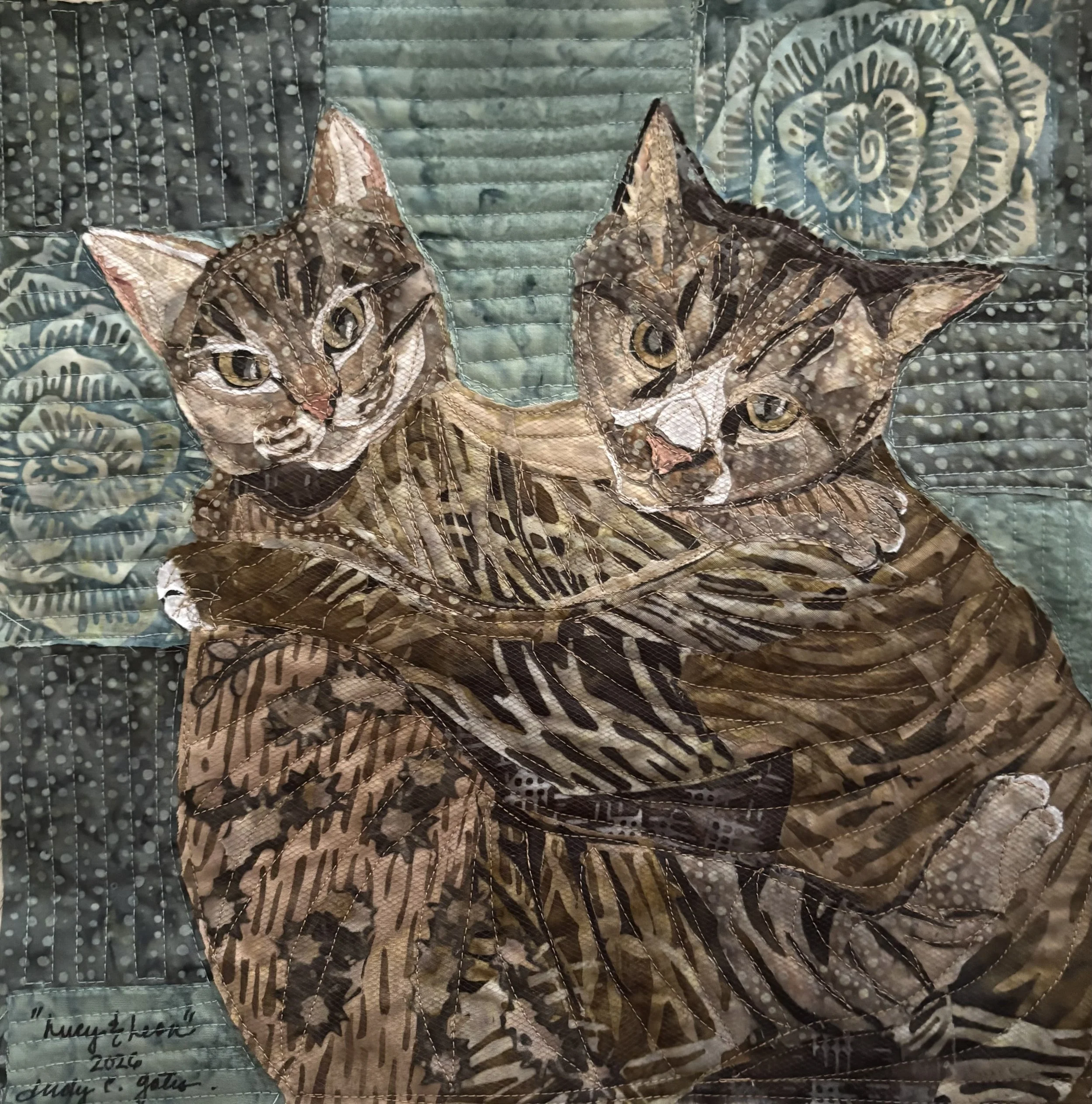 Lucy and Leon. 2026. 12" x 12". Commission