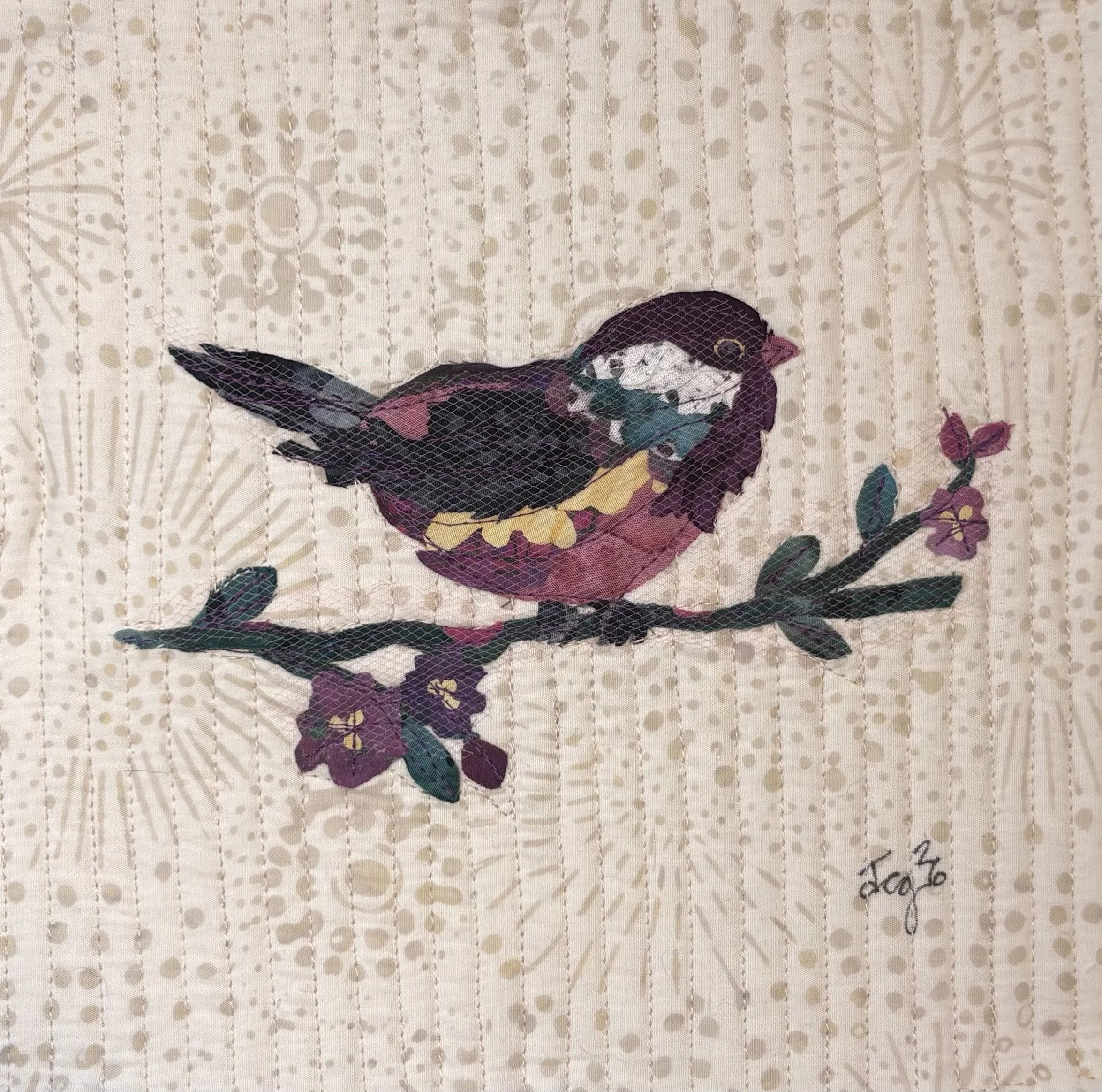 Brilliant Chickadee, 2026. 9 x 9 inches; shadow box framed. $165