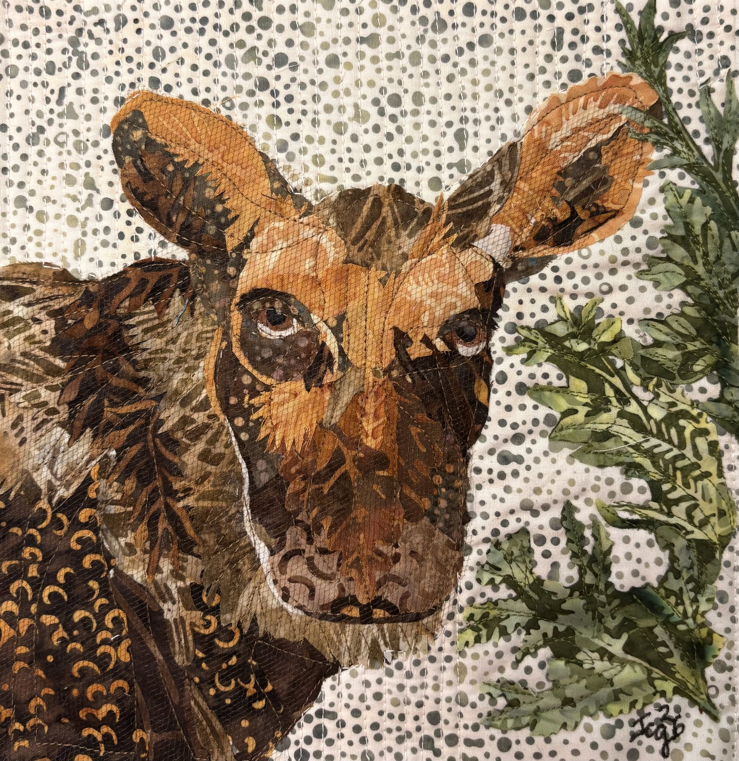 Maine Moose. 2026. 9" x 9" shadowbox framed. $165