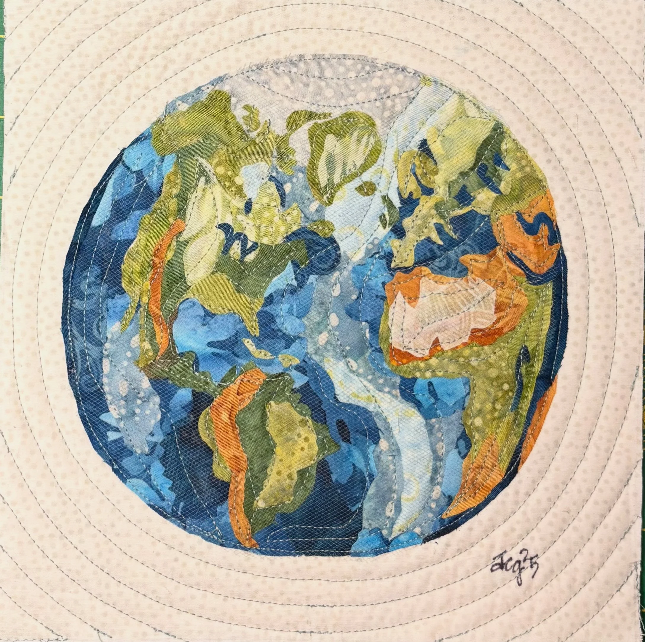 Without Borders, 2025. 9 x 9 inches; shadow box framed. $185