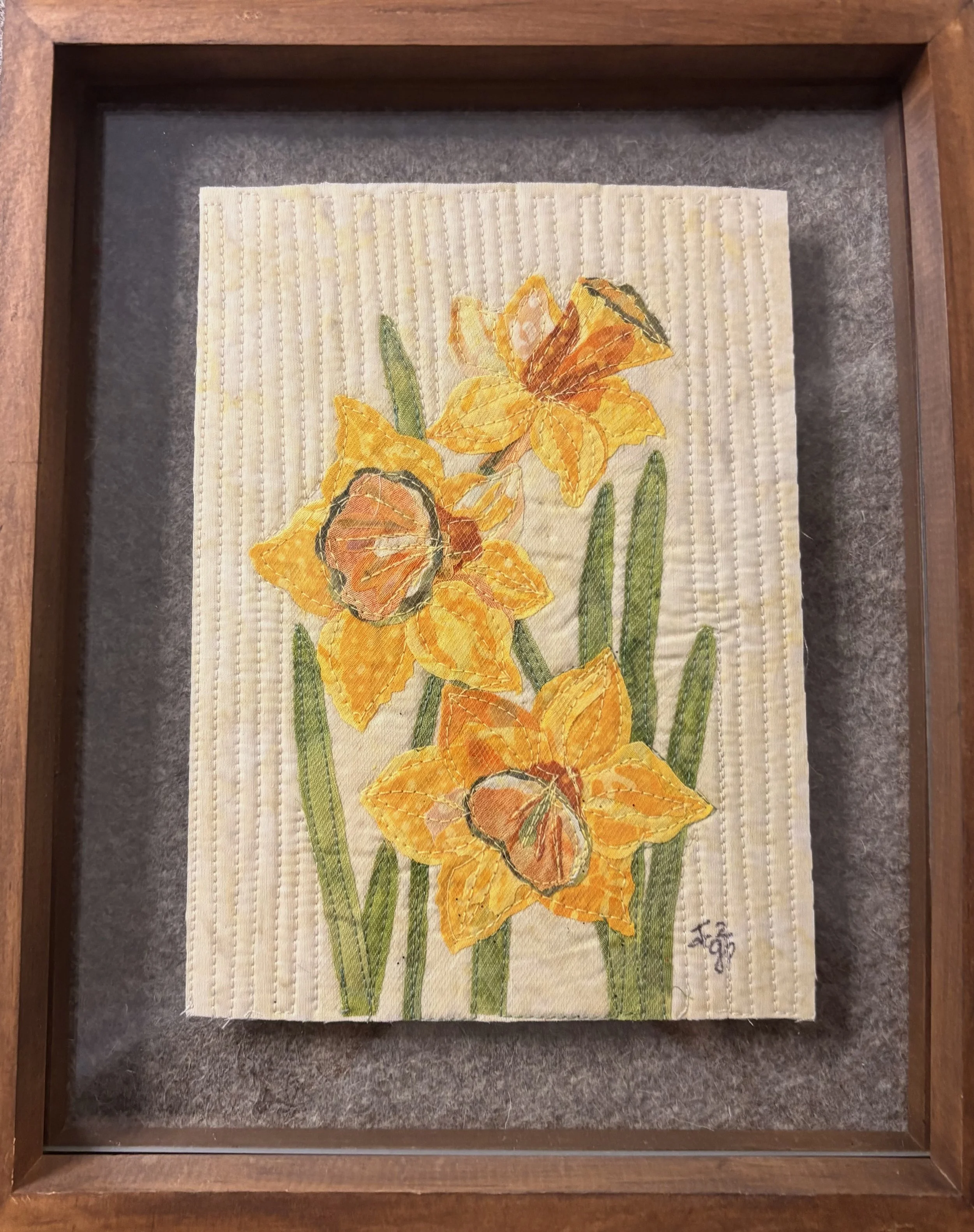Spring Harbingers, 2025. 7 x 9 inches; floating frame. $130