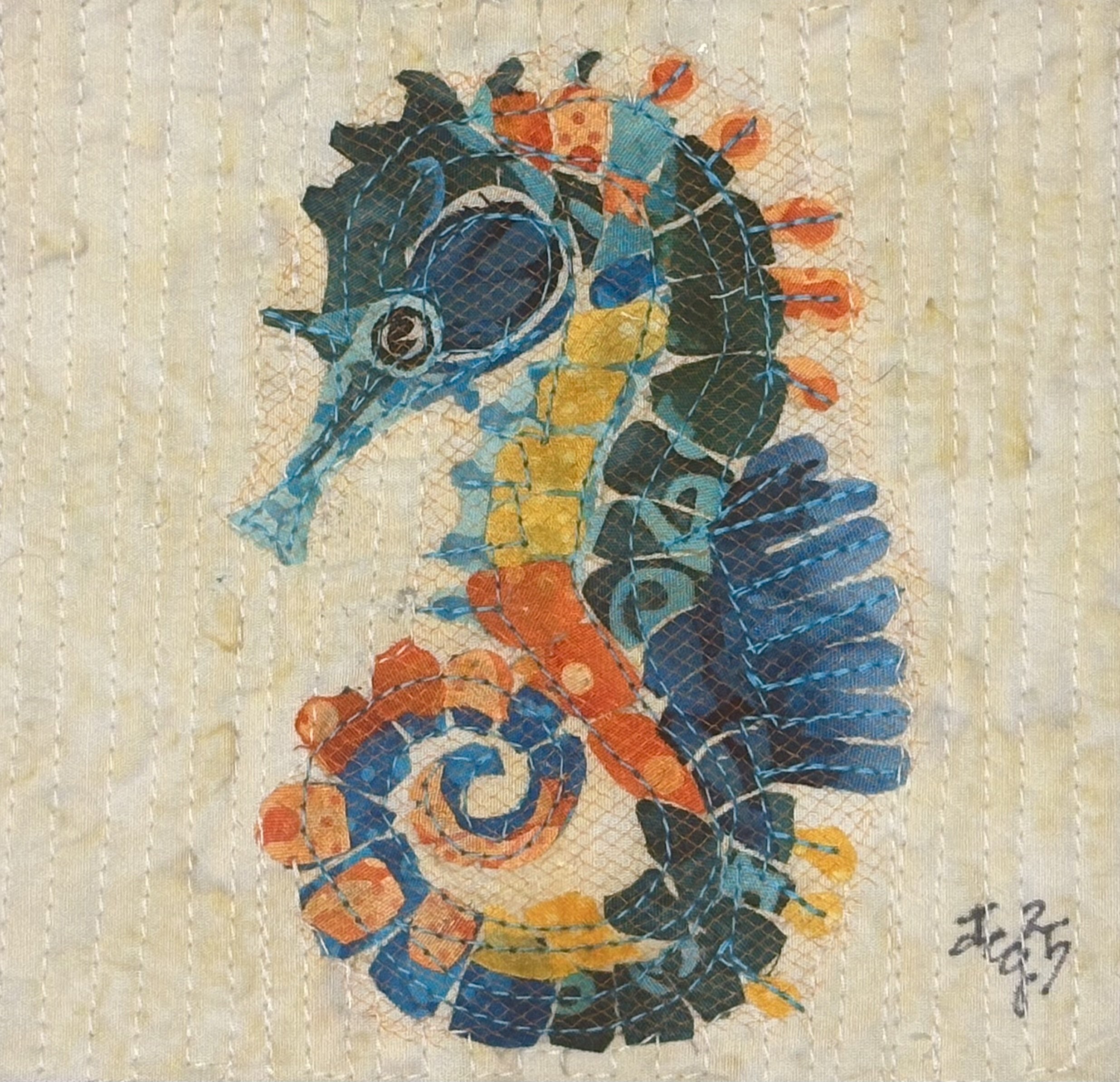 Psychedelic Seahorse. 2025. 5 in x 5 in. $65.